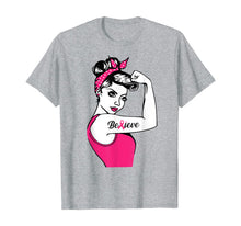 Load image into Gallery viewer, Breast Cancer Warrior TShirt Awareness Tee Support Believe T-Shirt
