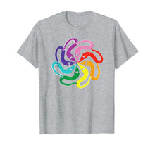 Load image into Gallery viewer, Funny Fuzzy Worm on a String Meme Rainbow Mandala T-Shirt