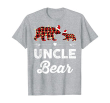 Load image into Gallery viewer, Uncle Bear Red Plaid Christmas Pajama Matching Family Gift T-Shirt