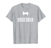 Load image into Gallery viewer, Mens Bowtie Image Silhouette Bridesman T-Shirt for Men