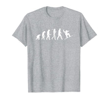 Load image into Gallery viewer, snowboard evolution shirt - from cavemen to a snowboarder