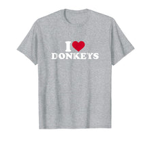 Load image into Gallery viewer, I love donkeys T-Shirt