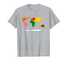Load image into Gallery viewer, Montessori Continents of the World Tshirt - Geography Tshirt