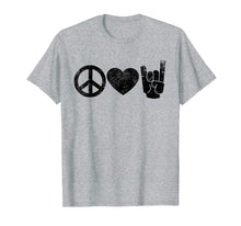 Load image into Gallery viewer, Peace Love Rock and Roll T-Shirt