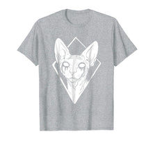 Load image into Gallery viewer, Black Metal Sphynx Cat Death Metal Goth T-Shirt