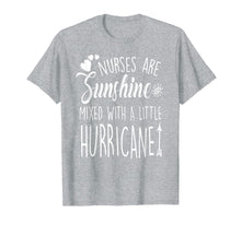 Load image into Gallery viewer, Nurses Are Sunshine Mixed Little Hurricane Funny T-Shirt