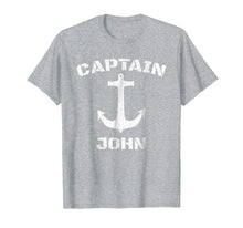 Load image into Gallery viewer, Captain John Personalized T-Shirt Boat Captain Shirt