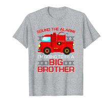 Load image into Gallery viewer, Firetruck I'm Going To Be A Big Brother T-Shirt New Baby