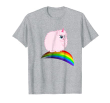 Load image into Gallery viewer, Fat Unicorn Walking on the rainbow funny T shirt