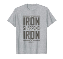 Load image into Gallery viewer, Christian Religious TShirt Iron Sharpens Iron Bible Verse