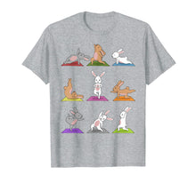 Load image into Gallery viewer, Bunny Yoga T-Shirt Funny Rabbits In Yoga Poses Sports Tee