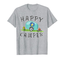 Load image into Gallery viewer, Camping T-shirt - Happy Camping Trailer Camper Tee