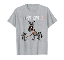 Load image into Gallery viewer, I DON'T GIVE A RAT ASS MOUSE WALKING DONKEY TSHIRT