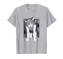 Load image into Gallery viewer, Ahegao t shirt lewd anime face shirt and neko cosplay