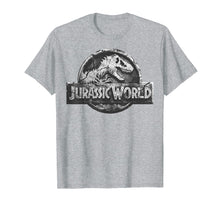 Load image into Gallery viewer, Jurassic World Two Distressed Stone Logo Graphic T-Shirt