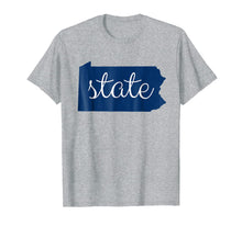 Load image into Gallery viewer, Pennsylvania State Outline Penn Fan Shirt for Men,Women,Kids