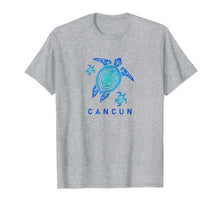 Load image into Gallery viewer, Cancun Mexico T-Shirt Sea Blue Tribal Turtle