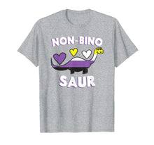 Load image into Gallery viewer, Non-Bino Saur Funny & Cute Non Binary Dinosaur T-Shirt