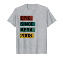 Load image into Gallery viewer, Epic since april 2008 11 Years Retro Vintage Gift shirt