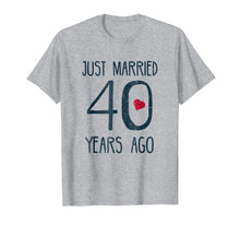 Load image into Gallery viewer, 40th Wedding Anniversary T-Shirt - Funny Gifts For Couples