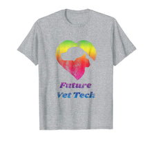 Load image into Gallery viewer, Future Vet Tech T-Shirt - Worn Distressed Rainbow Look