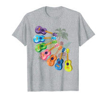 Load image into Gallery viewer, Ukulele Shirt Hawaiian, Colorful Ukulele Tees For Girls