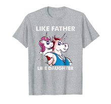 Load image into Gallery viewer, Like Father Like Daughter Unicorn Matching Shirts Dad Kid
