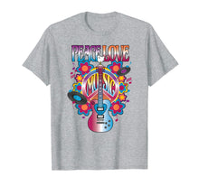 Load image into Gallery viewer, PEACE LOVE MUSIC Rock & Roll Guitar Dove Retro Vinyl T Shirt