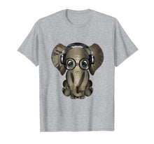 Load image into Gallery viewer, Baby Elephant DJ Wearing Headphones & Glasses Gift Shirt