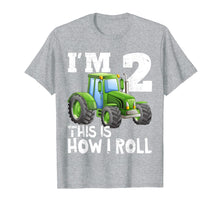 Load image into Gallery viewer, Kids Farm Tractor 2nd Birthday Party Shirt Two Years Old