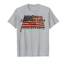 Load image into Gallery viewer, D-Day June 6th 1944 75th Anniversary Commemorative 48 Star T-Shirt