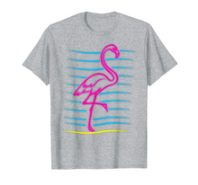 Load image into Gallery viewer, 80's Retro Pink Flamingo Bird Shirt | Bird Lover Gift