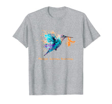 Load image into Gallery viewer, Multiple Sclerosis Awareness Humming Bird Ribbon T-Shirt