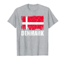 Load image into Gallery viewer, I Love Denmark Flag T-Shirt Denmark Country Pride Tee Gift