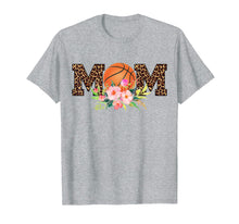 Load image into Gallery viewer, Basketball Mom Leopard Floral Mother's Day Gift Shirt