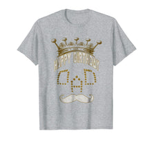 Load image into Gallery viewer, Happy birthday DAD T-SHIRT cute mustache skull