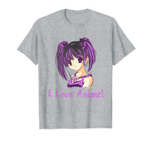 Load image into Gallery viewer, I Love Anime! Anime Girl T-Shirt Manga