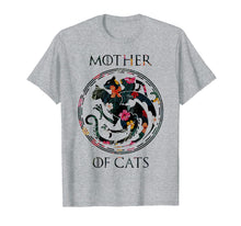 Load image into Gallery viewer, Mother of Cats Floral Tshirt - Funny Cat Lover Tee Shirt