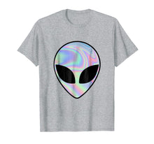 Load image into Gallery viewer, Alien Head Holographic Party Rave Trippy Shirt, men women