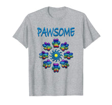 Load image into Gallery viewer, Pawsome Pause For Peace Tye-Dye Hippie Rainbow T-Shirt