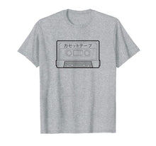 Load image into Gallery viewer, Japanese Aesthetic Cassette Tape 80s 90s Retro Kanji Apparel T-Shirt