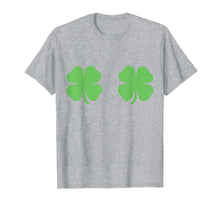 Load image into Gallery viewer, Irish Shamrock Boobs Saint St.Patrick's Paddys Day T-Shirt-182888
