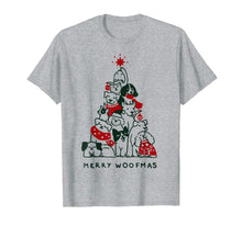 Load image into Gallery viewer, Merry Woofmas Funny Dog Lover Christmas Tree Gift T-Shirt