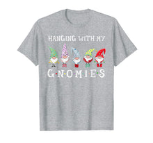 Load image into Gallery viewer, Santa Gardening Gnome Christmas Tee Hanging With My Gnomies T-Shirt