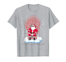 Load image into Gallery viewer, Christmas is coming funny candy cane throne Santa Claus T-Shirt