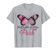 Load image into Gallery viewer, In October We Wear Pink Pumpkin Breast Cancer Awareness T-Shirt