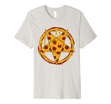 Load image into Gallery viewer, Hail Pizza Pentagram Pepperoni Star Slice T-Shirt
