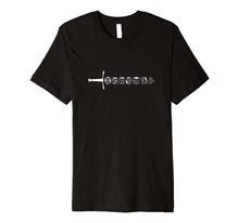 Load image into Gallery viewer, Polyhedral Dice Sword Fantasy Role-Playing Game T-Shirt
