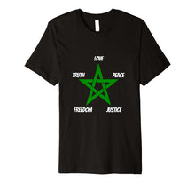 Load image into Gallery viewer, L.T.P.F.J. Moroccan Flag T Shirt Moorish American PREMIUM
