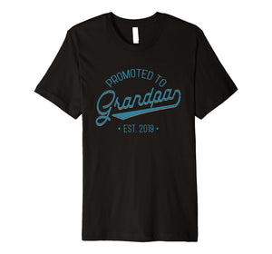 Promoted To Grandpa Est 2019 Grandad Baby Pregnant Shirt